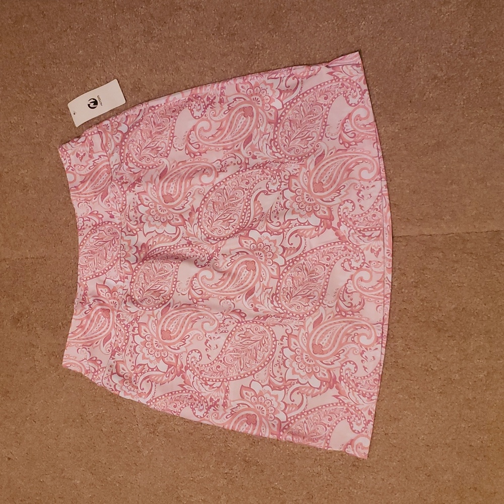 NWT Moteepi Women's Crystal Pink Golf Skirt